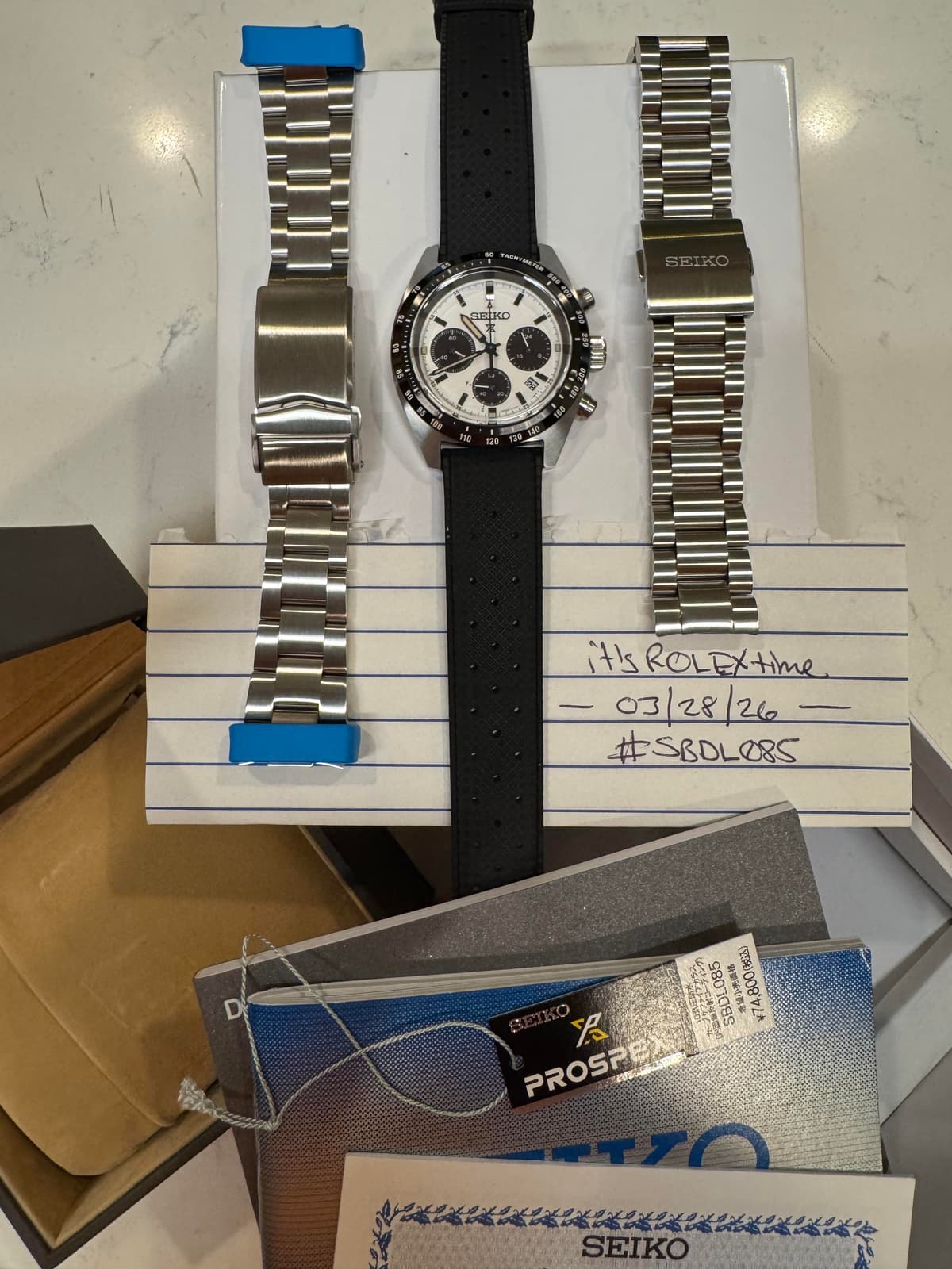 [WTS] Seiko Speedtimer 39mm Full Set w/ Strapcode Oyster bracelet & MiLTAT FKM rubber Tropic strap