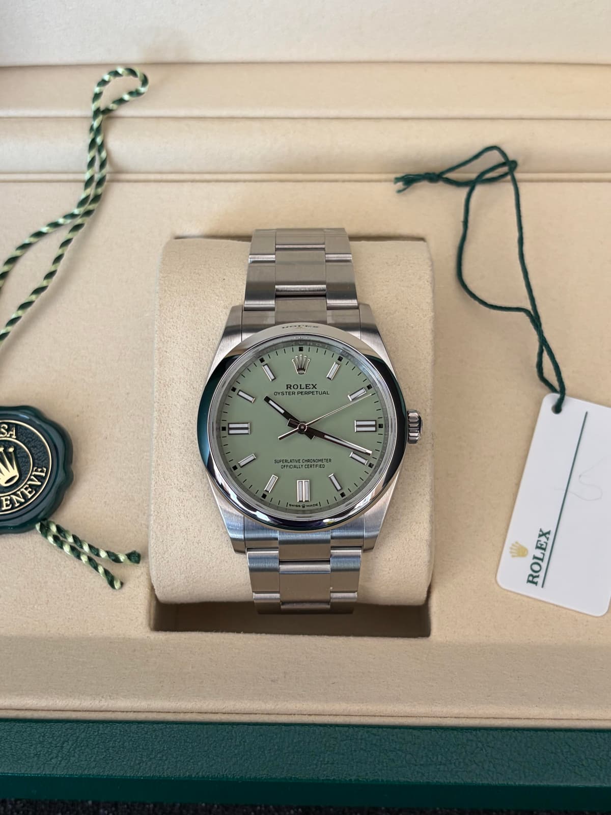 [WTS] Rolex Oyster Perpetual 36 Pistachio - Brand New (OP 126000) - B&P