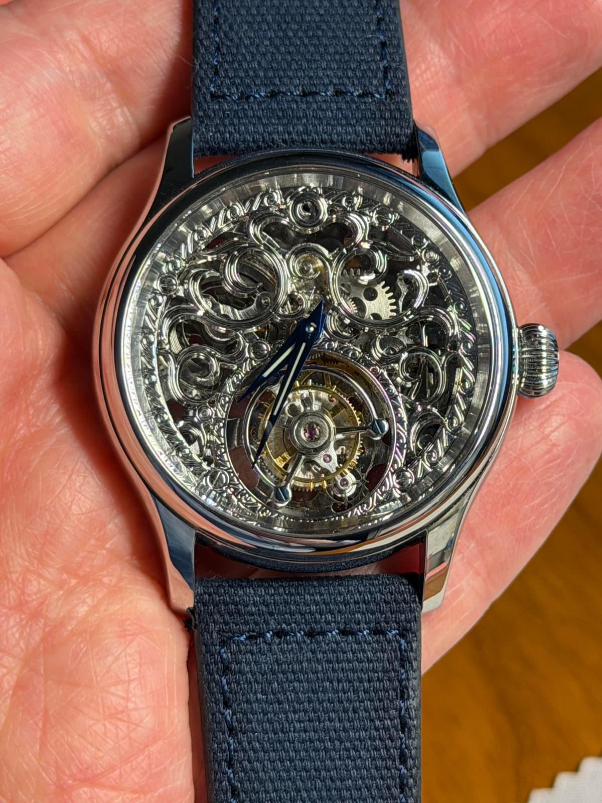 [WTS] Merkur Skeleton Tourbillon Hollowed-Out Dial $250