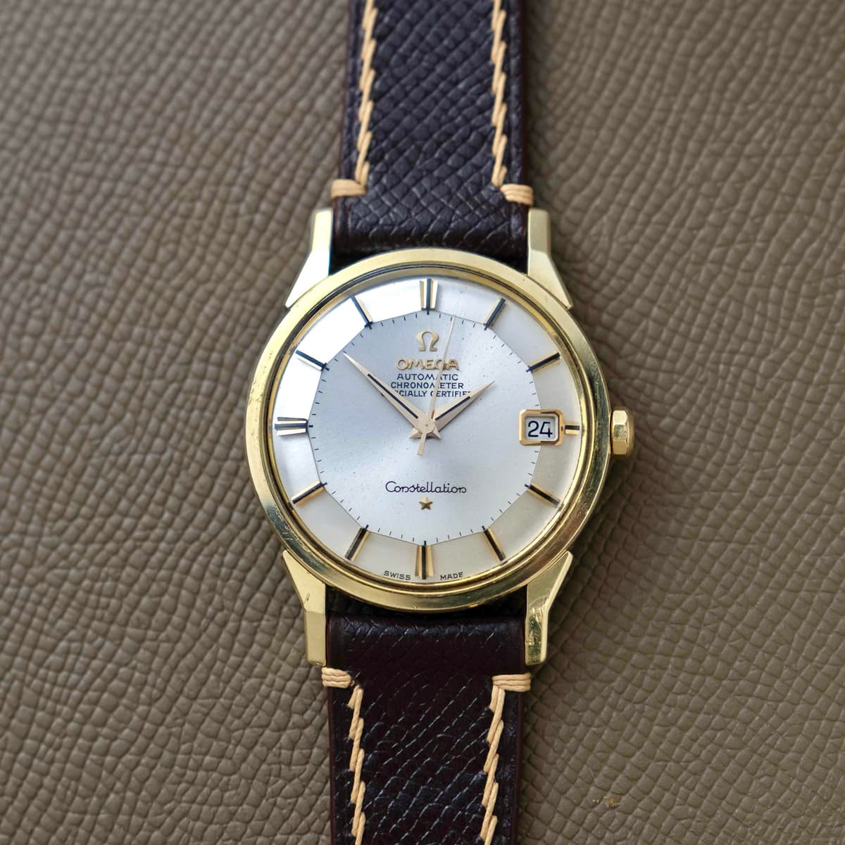 [WTS] 60s Omega Constellation Pie Gold Cap Pan Ref. 168.005 | Dog-leg Lugs | All Original | $2200 (SERVICED)