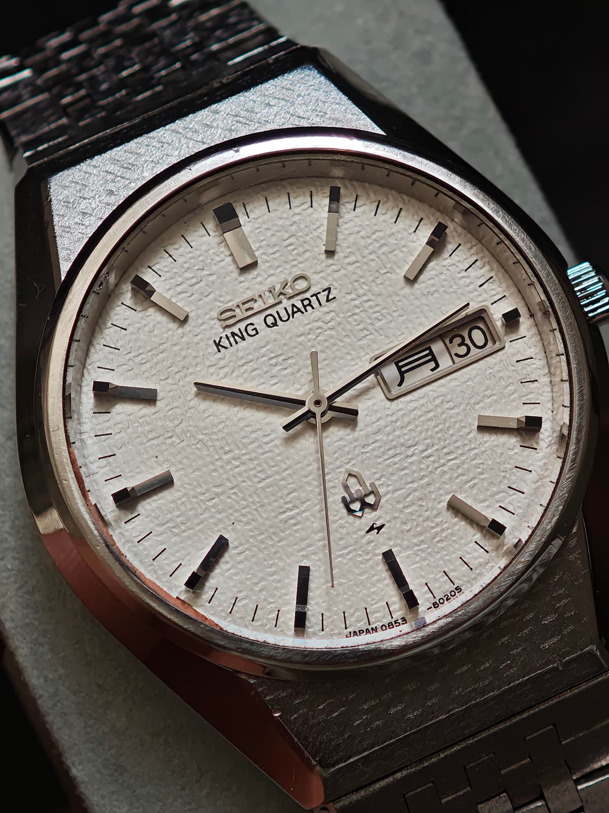 [WTS] Seiko King Quartz 0853-8025 “Rice Paper” Dial | Textured White | $400 Shipped (Tax Duty Covered)