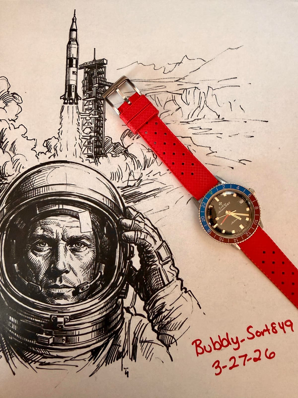 [WTS] 1960s Era Zodiac Aerospace GMT — Serviced