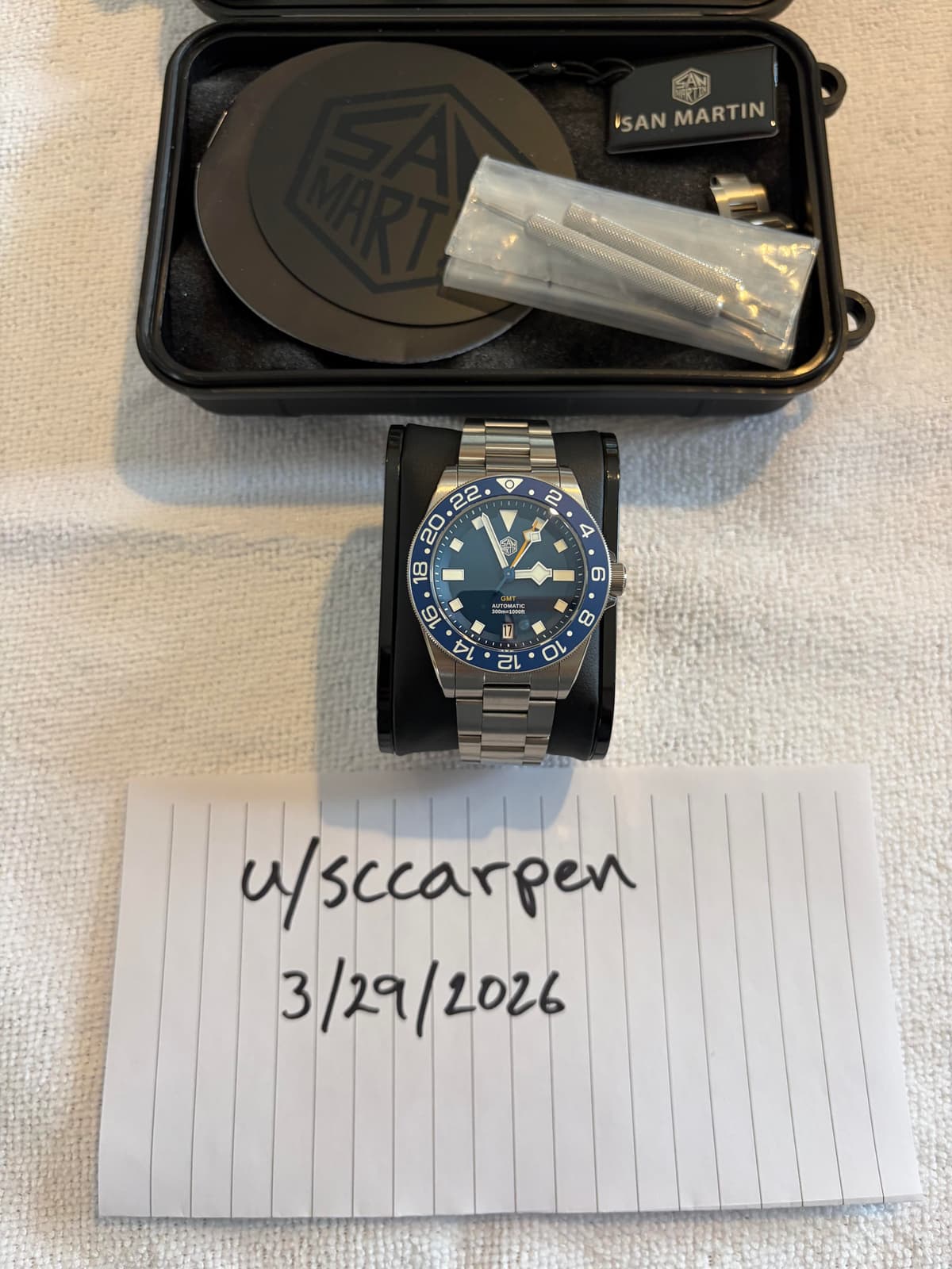 [WTS] San Martin SN0121TC Titanium GMT in Excellent Condition