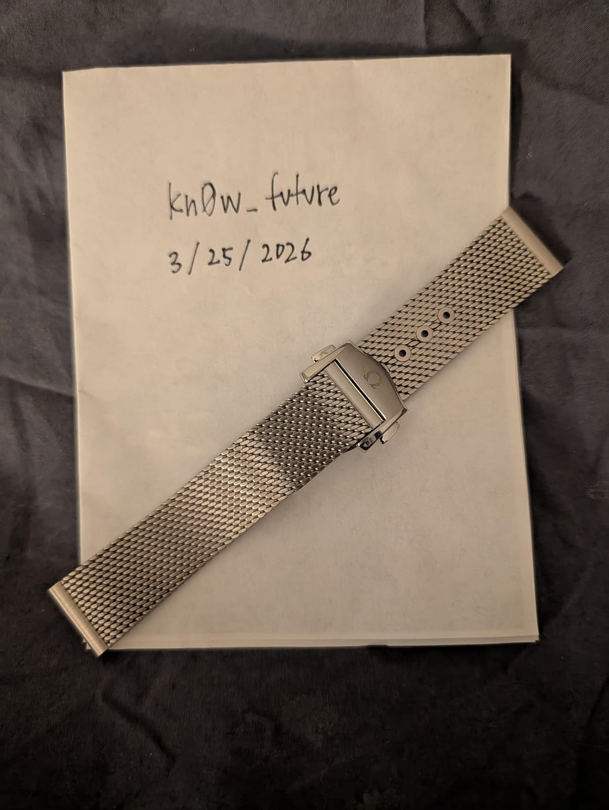 [WTS] Stainless Steel Omega Mesh Bracelet (Small) - Like New