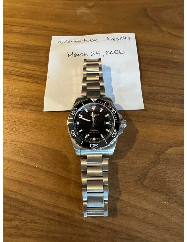 [WTS] Longines Hydroconquest GMT Sunray Black Dial 41mm on Bracelet L3.790.4.56.6 FULL SET $2250