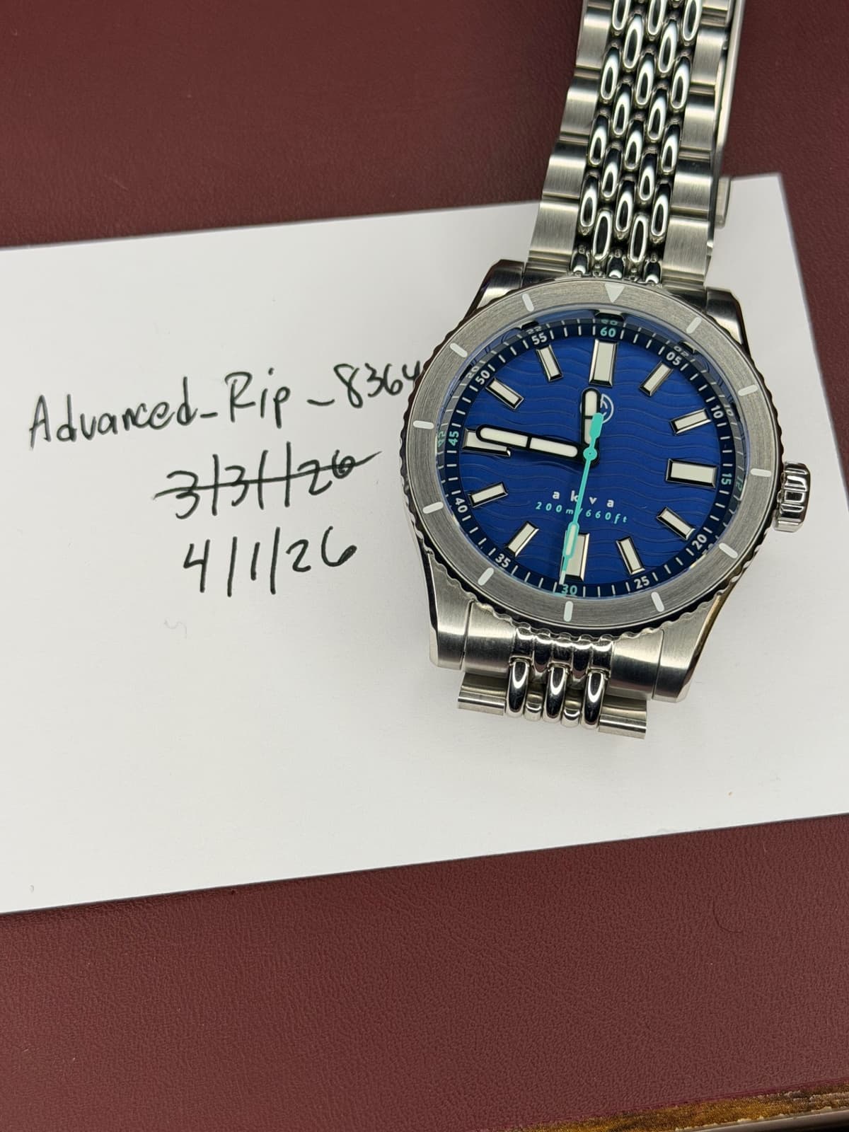 [WTS] Henry Archer Akva, Ocean Cyan
