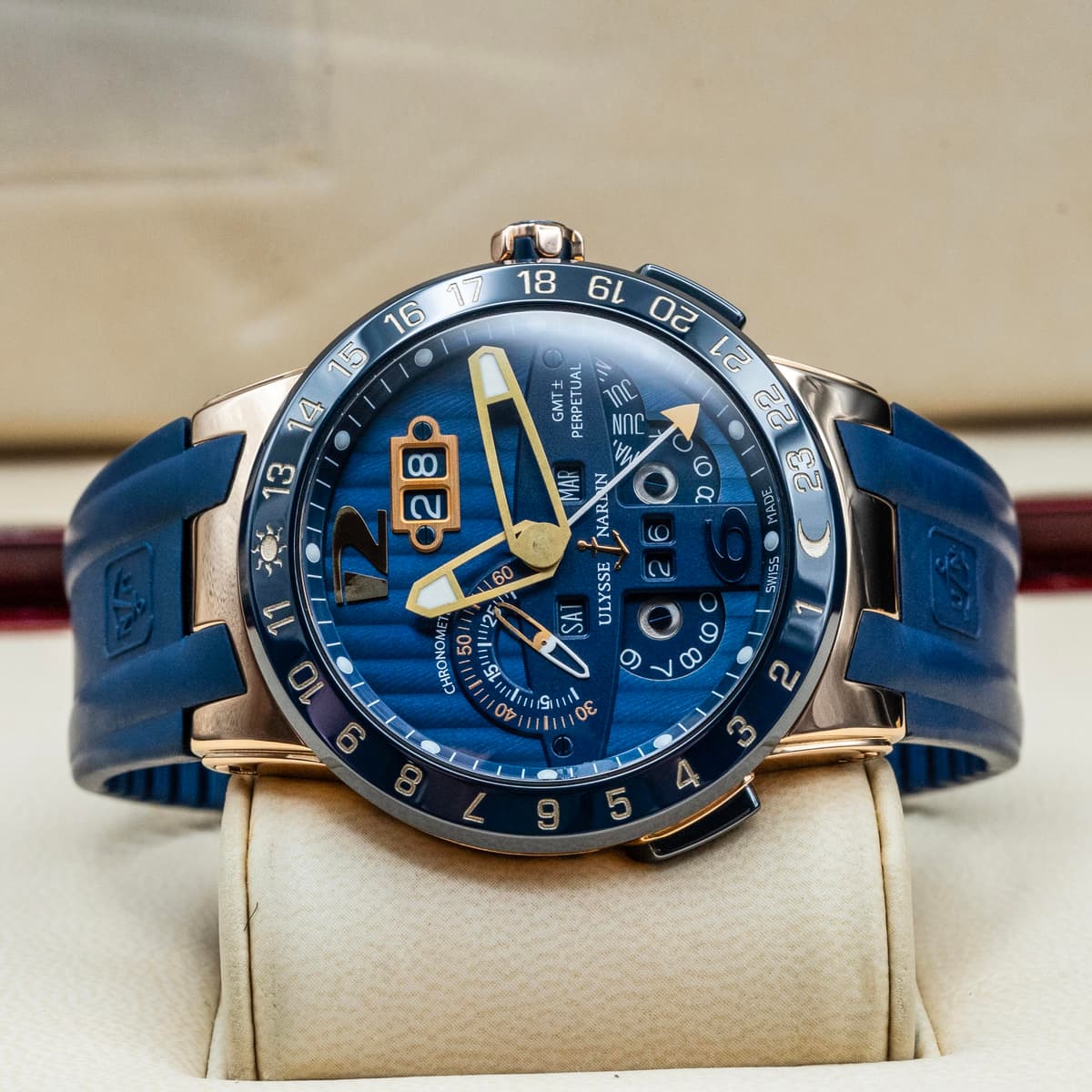 [WTS] Ulysse Nardin El Toro GMT Perpetual 326-00-3/BQ Rose Gold Box Papers 2016