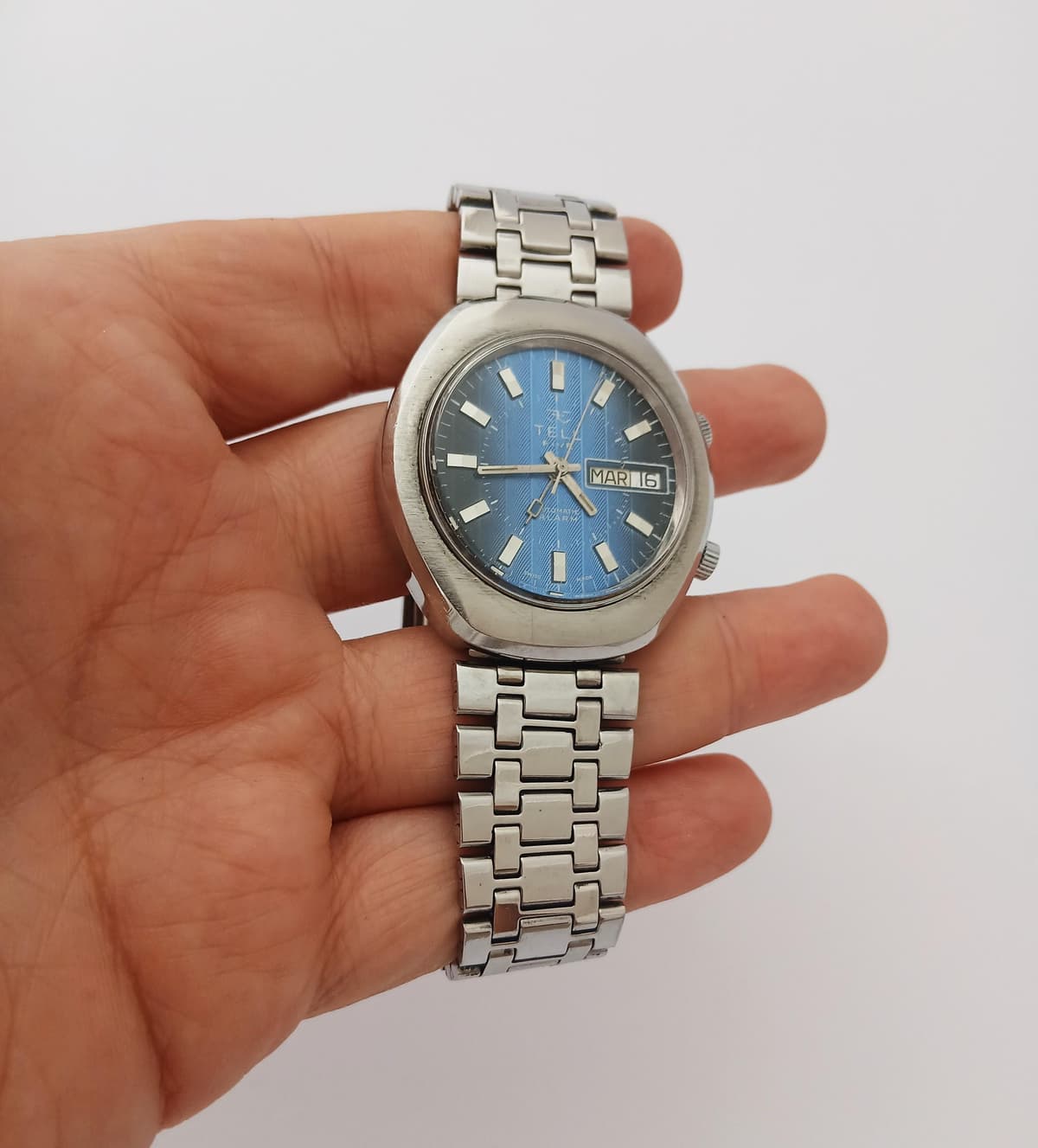 [WTS] Vintage Tell Five Alarm Automatic Rare Dial Mens Watch $199