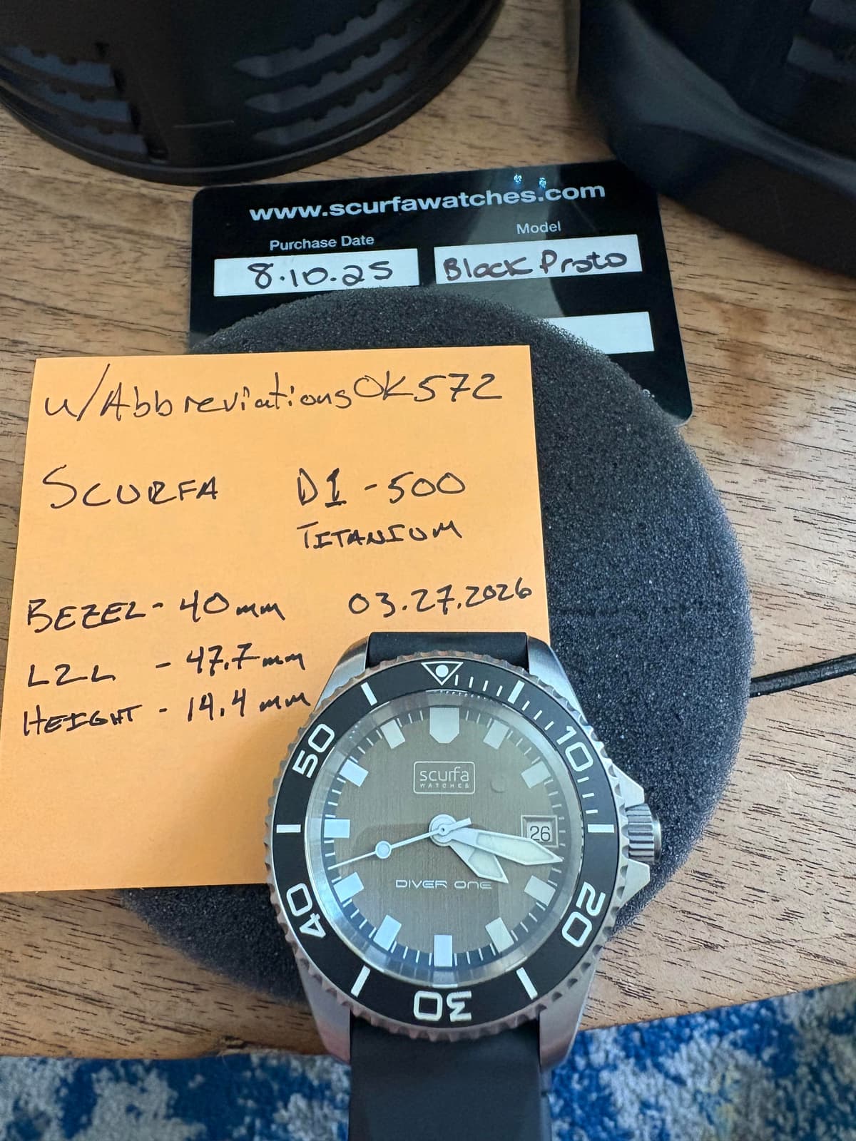 [WTS] Scurfa Diver One Titanium