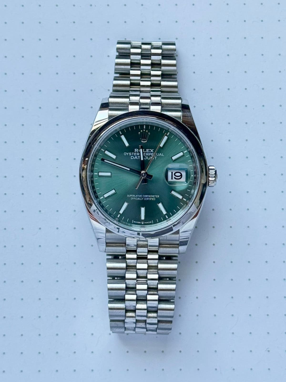 [WTS] Rolex Datejust 36 Mint Green Dial 126200 – Card Only - Price Reduction!