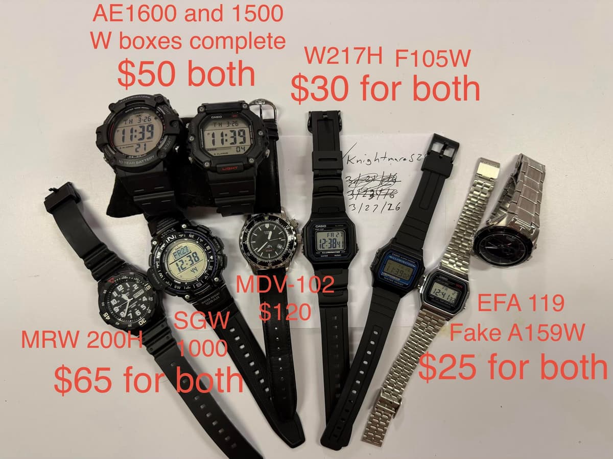 [WTS] Casio Collection Clean Out! Check it Out!!