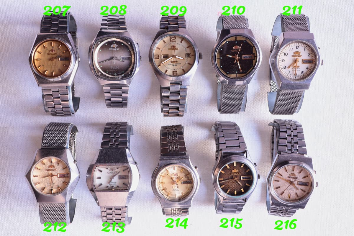 [WTS] Massive Vintage Orient Collection – Rare Dials & Models, All Working, From $90 ⚡