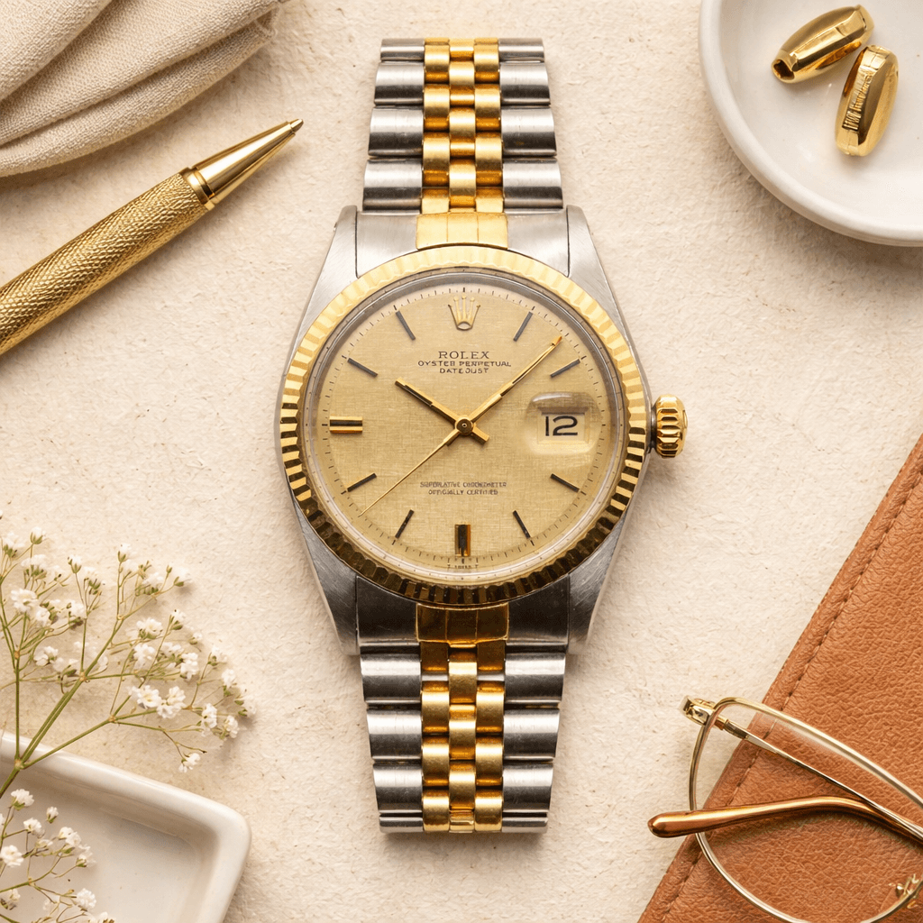 [WTS] 1970 ROLEX DATEJUST (REF. 1601) LINEN DIAL/RARE INDICES