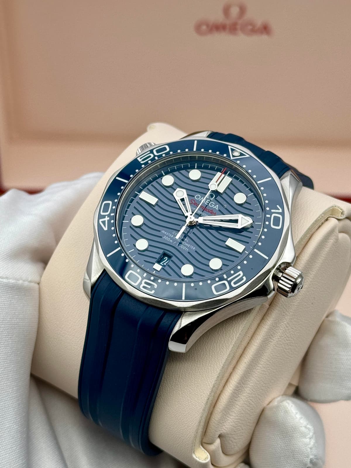 [WTS/WTT] Omega Seamaster 300 Ceramic Blue Wave Full Set New Matte Box w/ Extra Hidden Travel Box