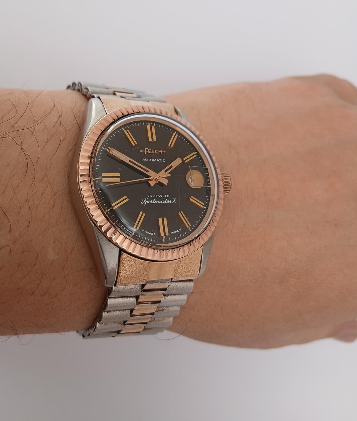 [WTS] Felca Sportmaster X Rare Black Dial Automatic 25 Jewels Mens Watch $175