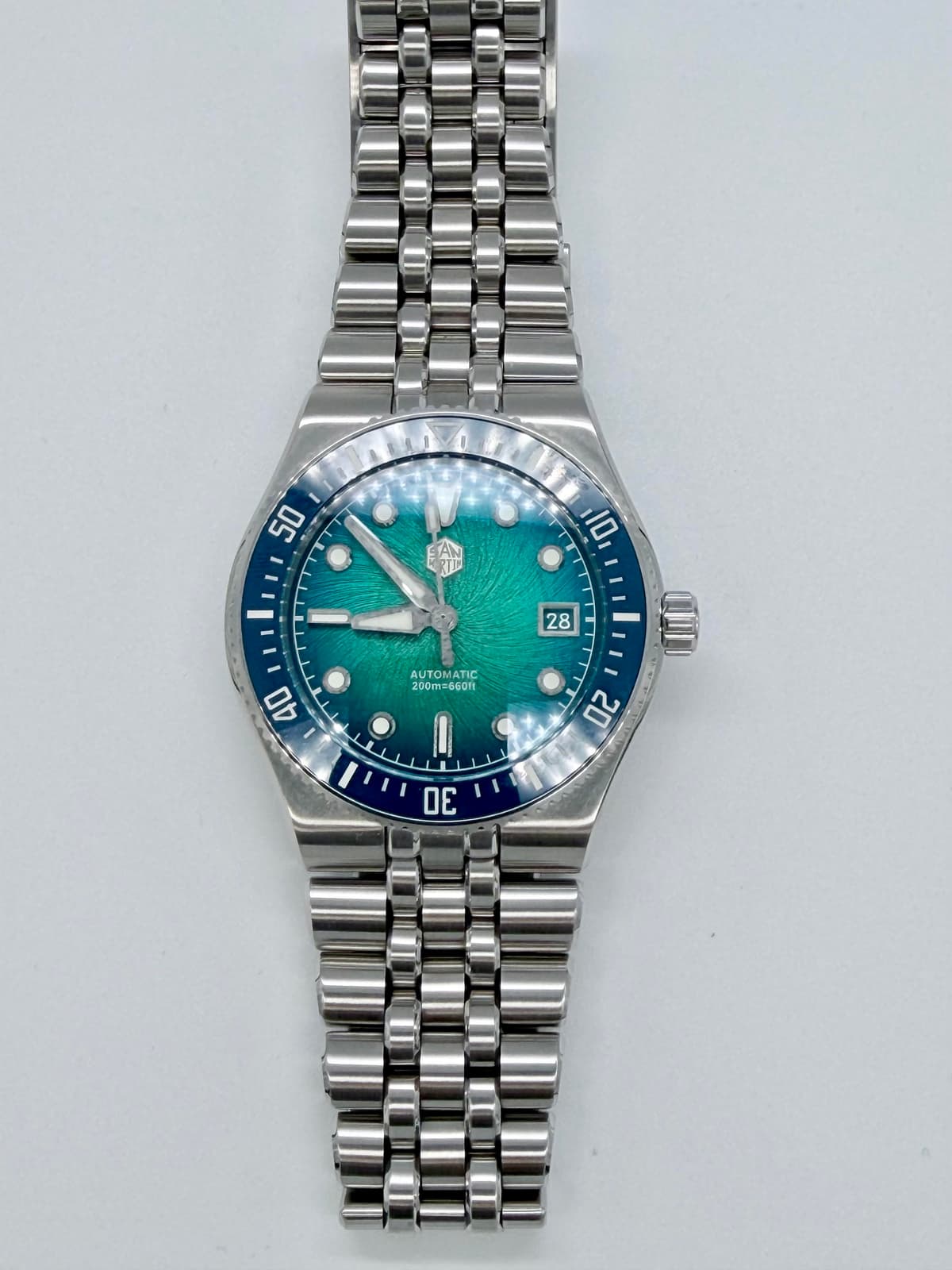 [WTS] San Martin SN0148GB – Enamel Blue Dial Diver – Full Kit – $310 Shipped