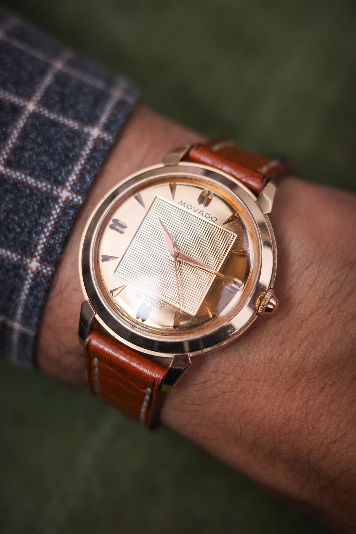 [WTS] Movado Gentleman 18K rose gold case & dial. Automatic movement cal. 431 running perfectly. 34mm case. Shipping from San Salvador. $4750