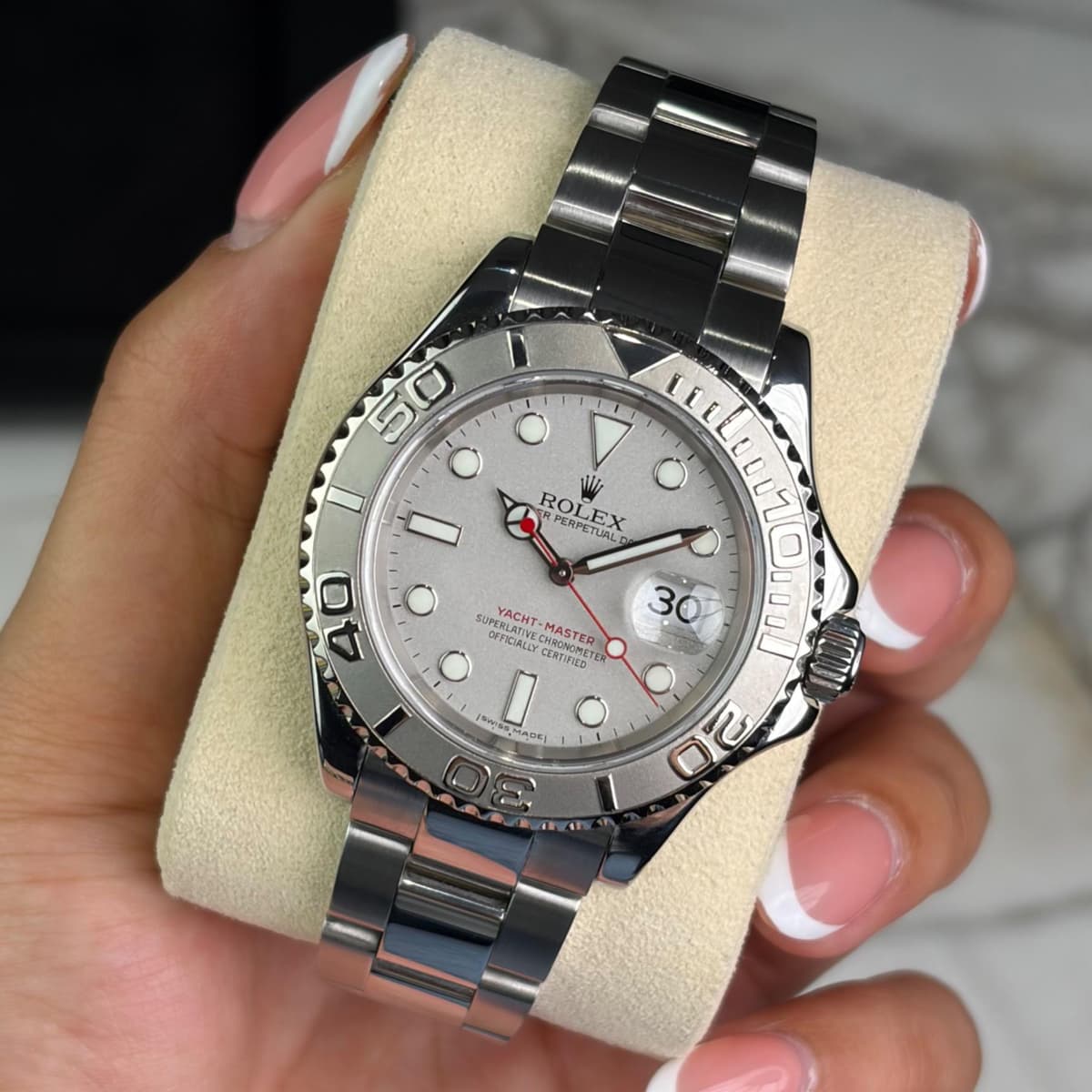 [WTS] 2000 Rolex Yacht-Master 40, Platinum Dial 16622 — Mint Condition, Box Only
