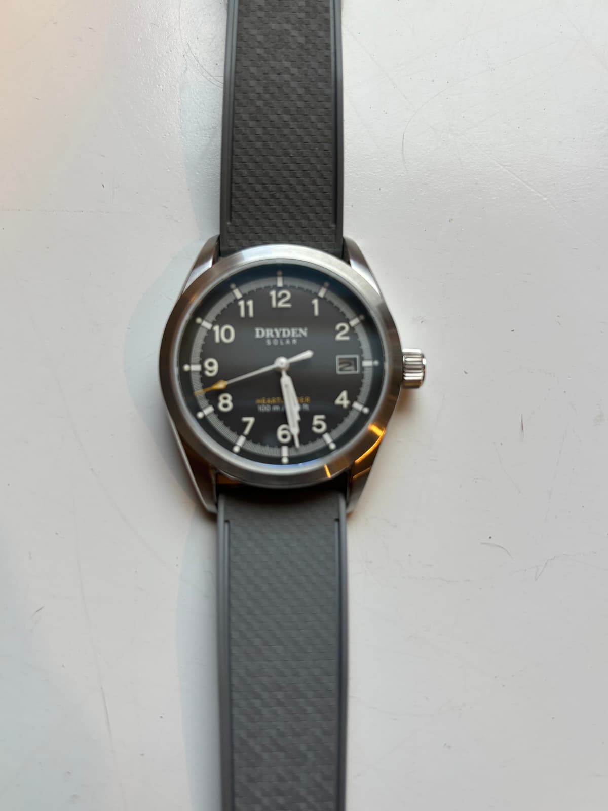 [WTS] Dryden Heartlander Solar 38mm Field Watch - Slate Gray NEVER WORN