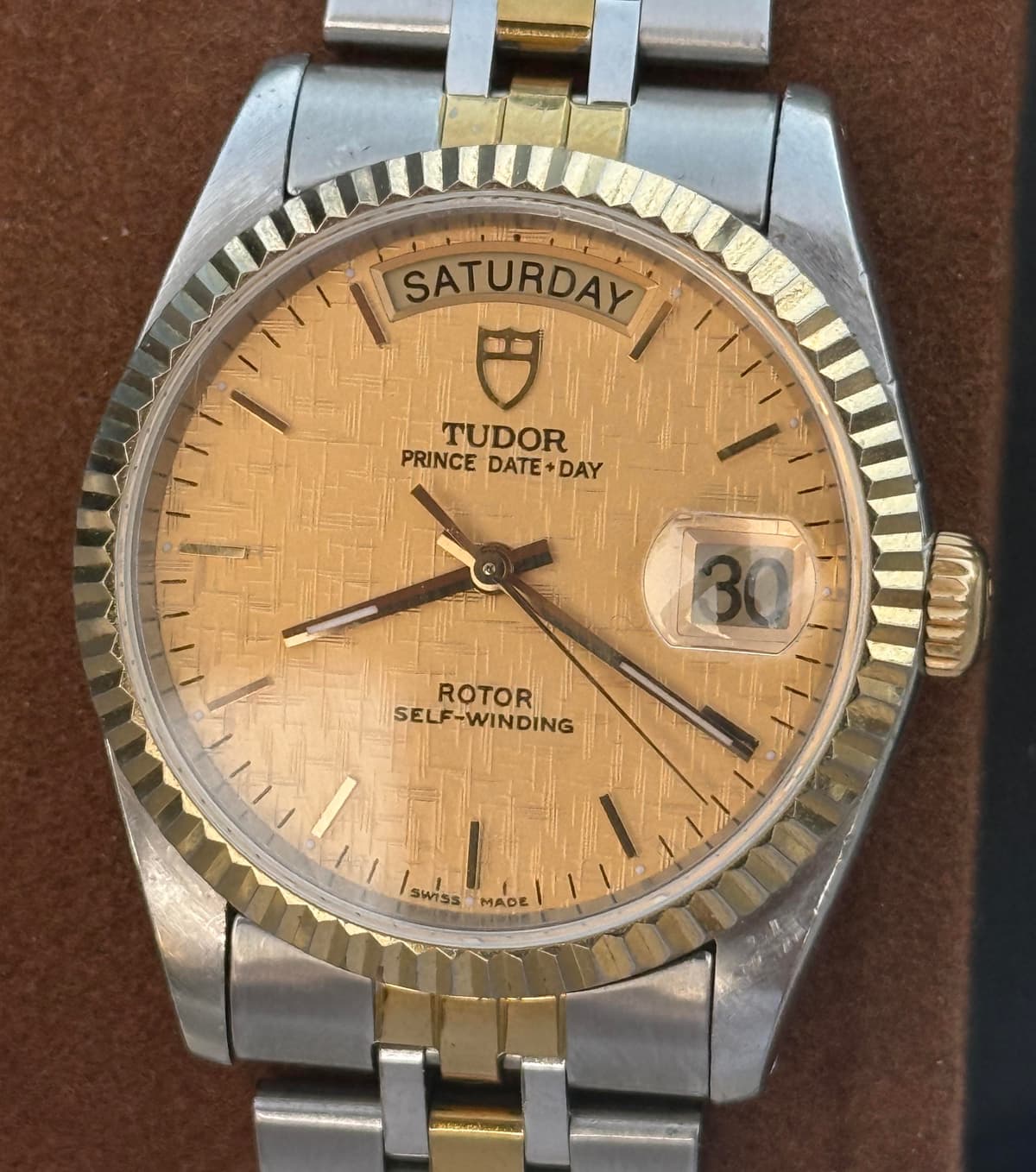 [WTS] Tudor Prince Day+Date 36mm Gold Linen Dial Two Tone Ref 76213