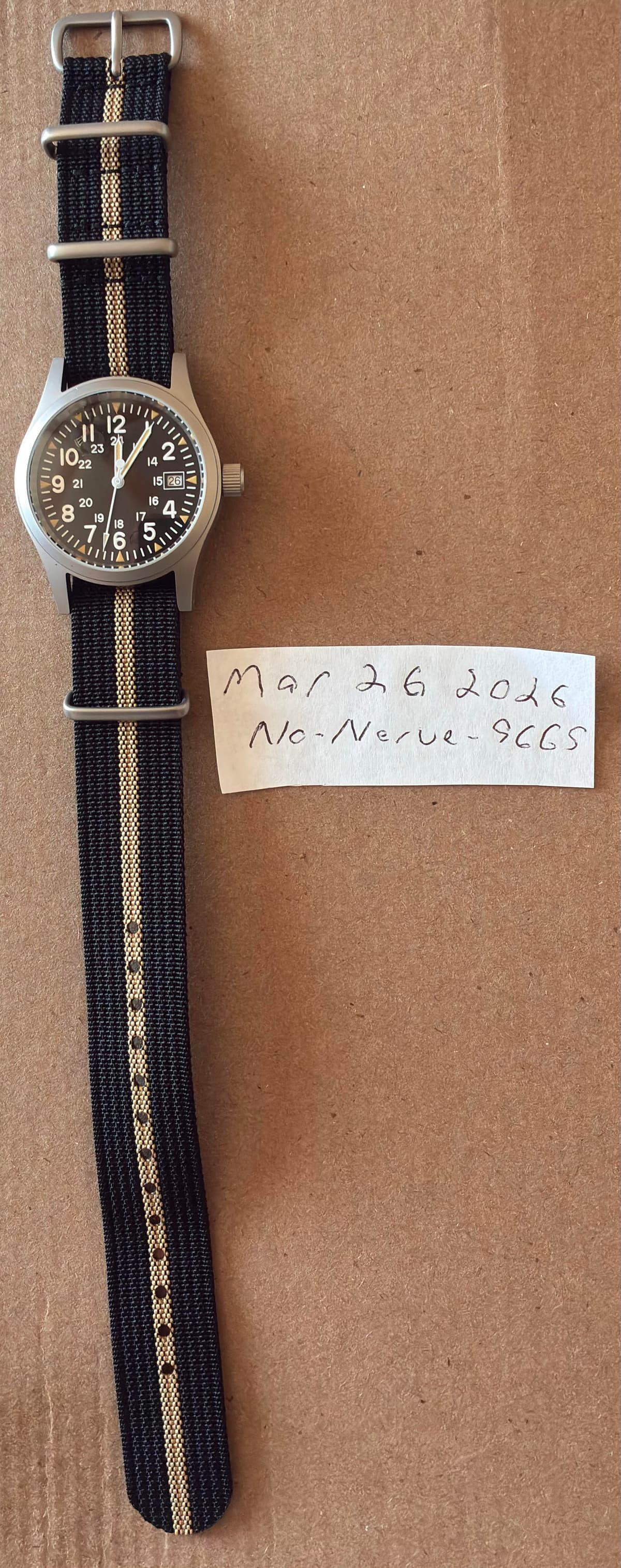 [WTS] Militado ML05 Field Watch Black Dial Hamilton Field Watch Homage
