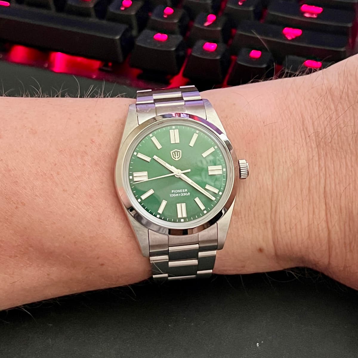 [WTS] Watchdives WD1016B 37mm “Pioneer” Sunburst Green