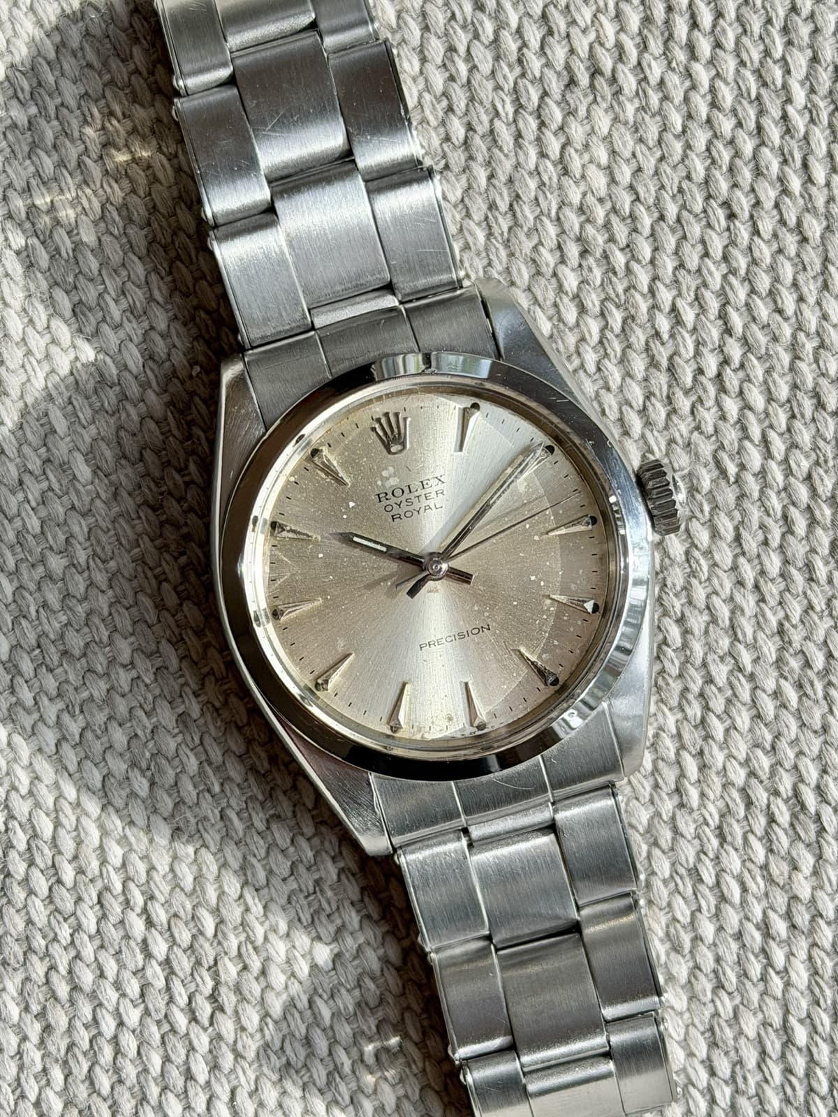 [WTS] 1966 Rolex Oyster Royal Precision 6426 - Rare 34mm Version, Full 13 Link 7205 Rivet Bracelet with 57 End Links, Good Running Condition