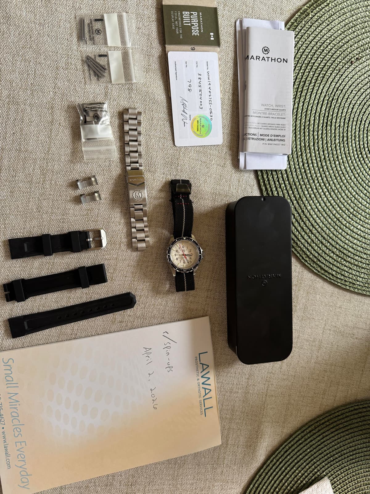 [WTS] Marathon SAR 36mm Full Kit, 2 Year Warranty, Bracelet & Rubber Strap