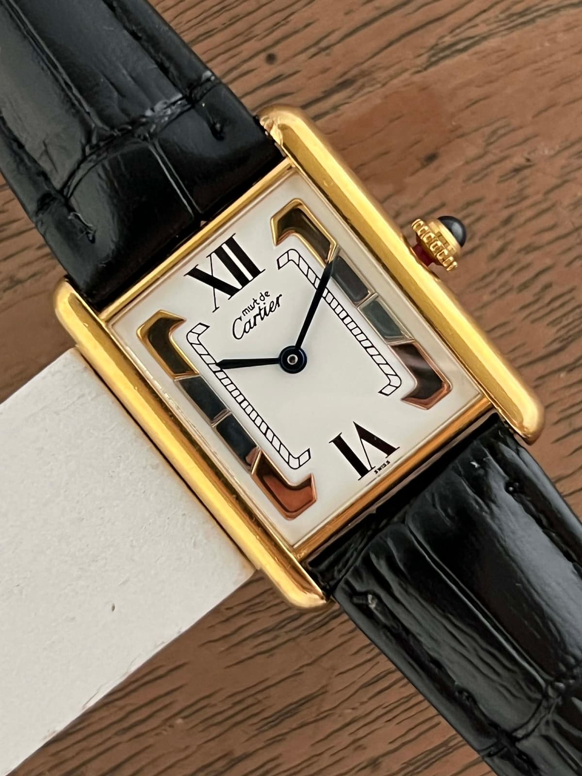 [WTS] Cartier Must Tank LM Trinity Quartz - $2150
