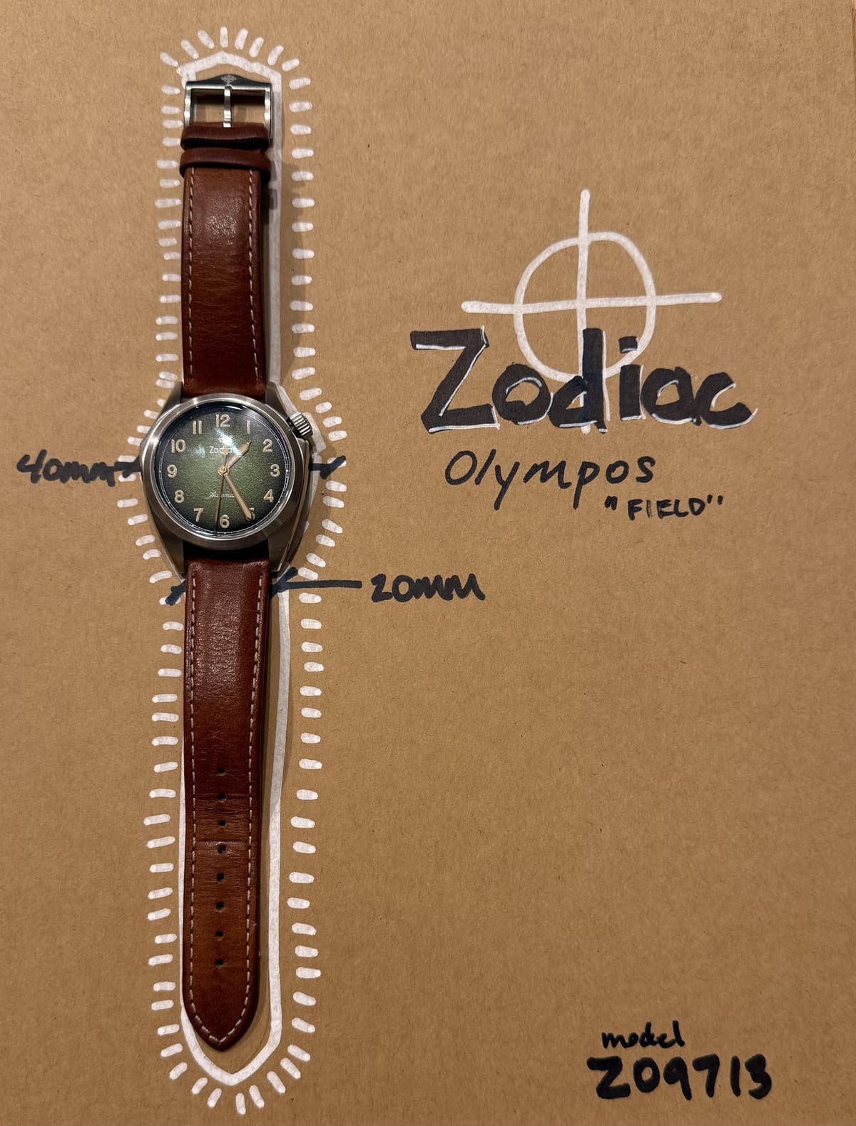 [WTS/WTT] Zodiac Olympos - Worn & Wound LE in Green (ZO9713) - like new