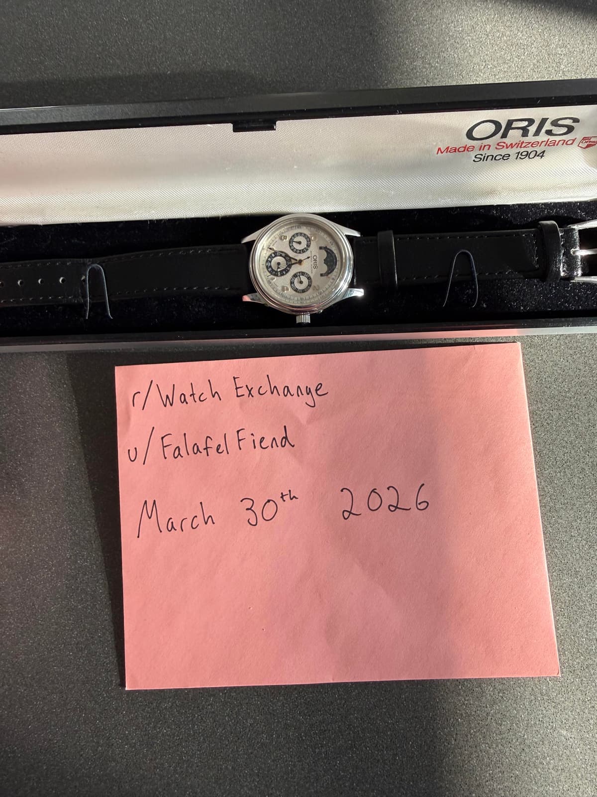 [WTS] Oris Artelier Moonphase Complication (Ref 7433) - Rare Blue Subdial Variation