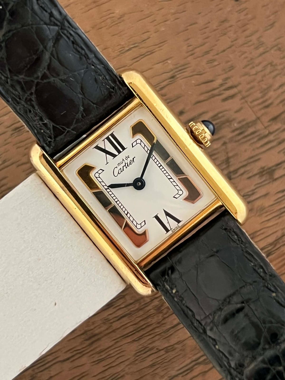[WTS] Cartier Must Tank SM Trinity Quartz - $1850