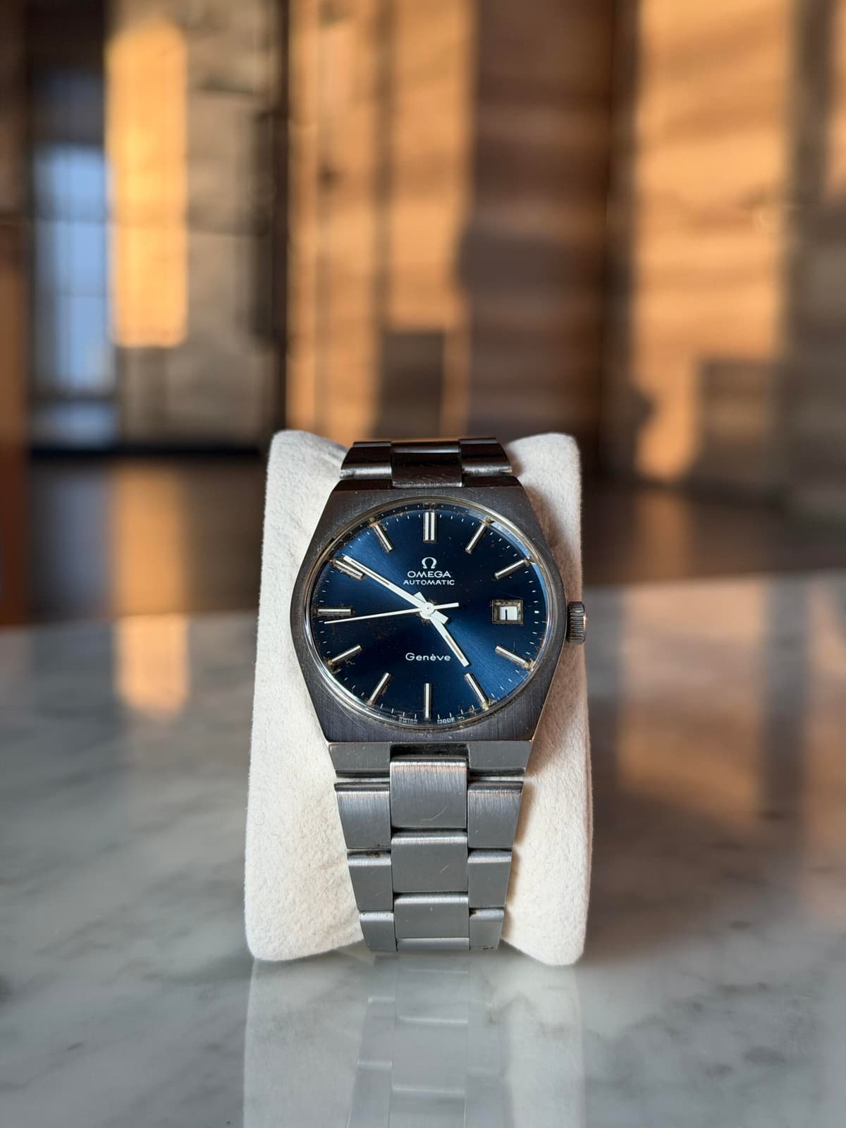 [WTS] 1969 Omega Geneve Automatic with Gorgeous Blue Sunburst Dial from the Omega Golden Age, ref. 166.099 Overhauled, with Box