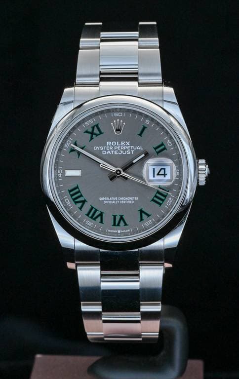ROLEX Datejust 36 "Wimbledon" Slate Dial