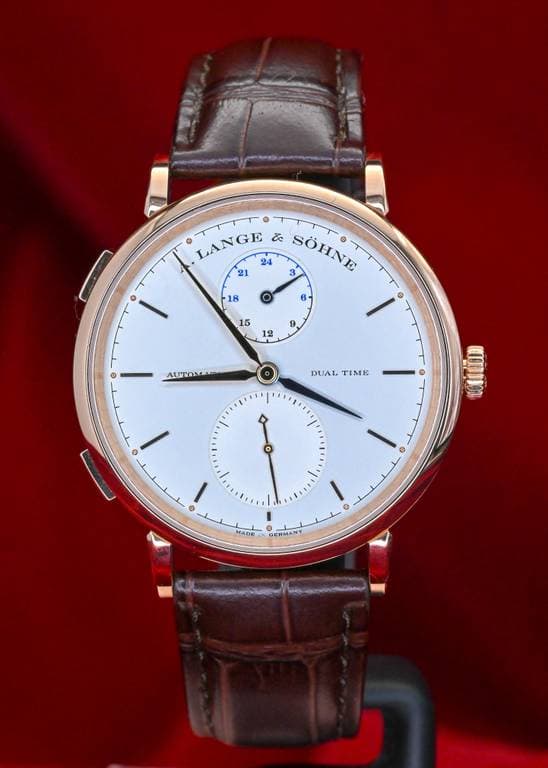 A. LANGE & SOHNE Saxonia Dual Time Rose Gold