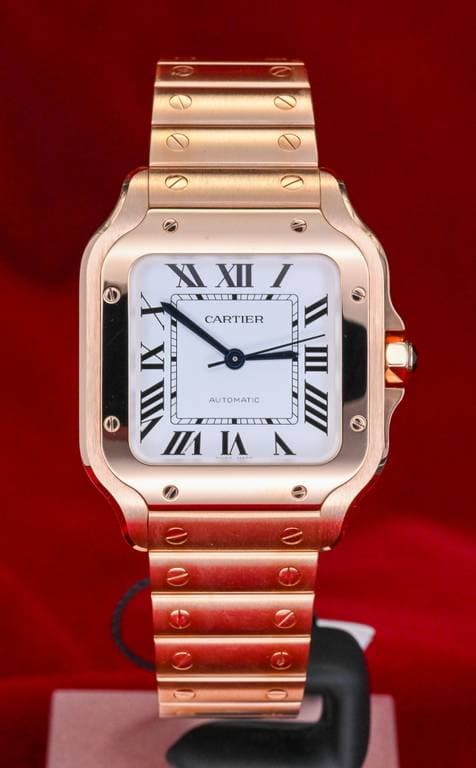 CARTIER Santos De Cartier Rose Gold