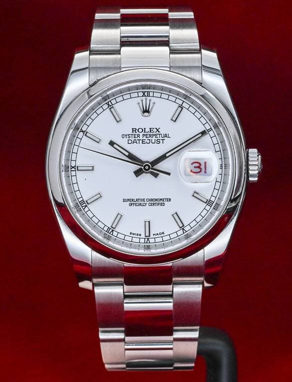 ROLEX Datejust 36 116200 White Dial