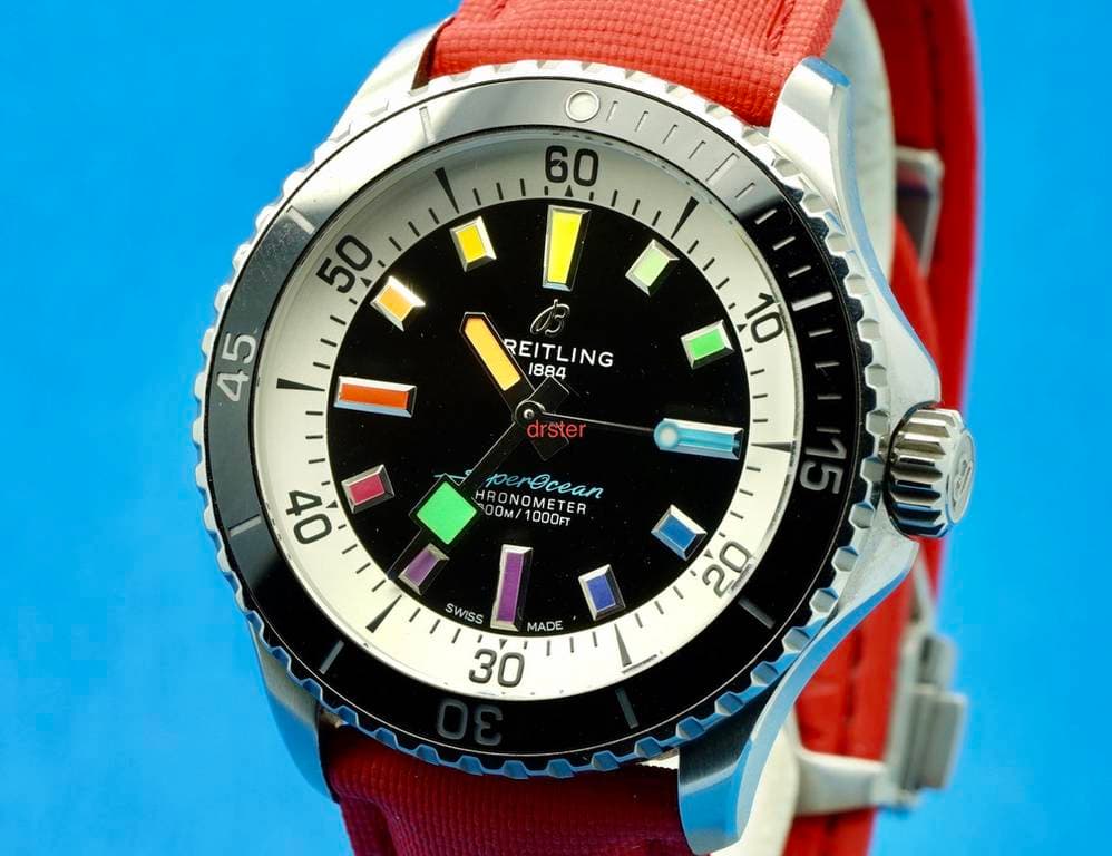 FSOT: BREITLING SUPEROCEAN 42 MULTICOLOR INDICES 2025 MODEL A17375 WARRANTY