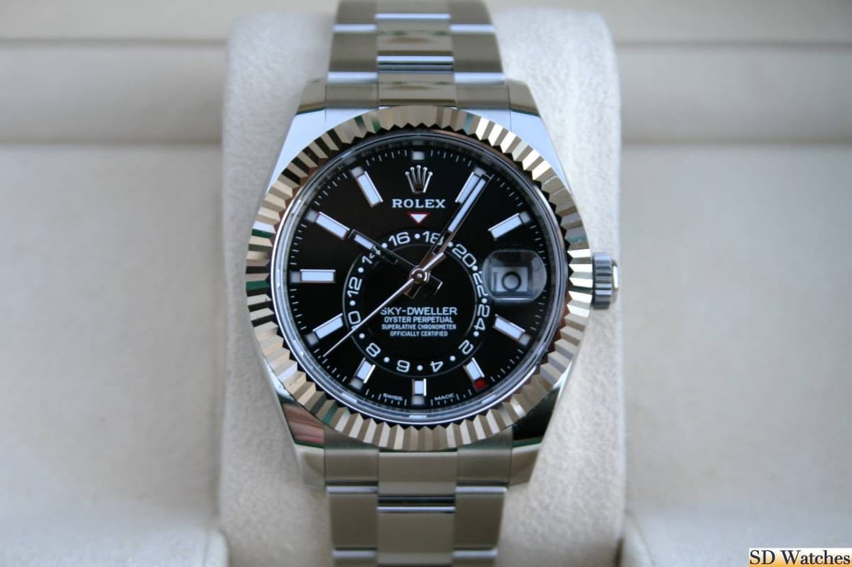 FS: ROLEX 326934 SKYDWELLER WATCH BLACK DIAL