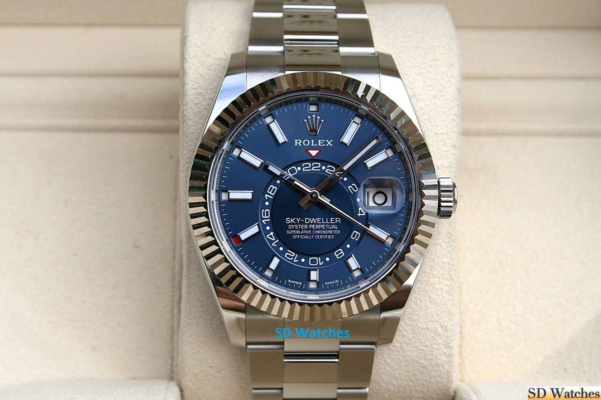 FS: ROLEX 326934 SKYDWELLER WATCH BLUE DIAL 42MM