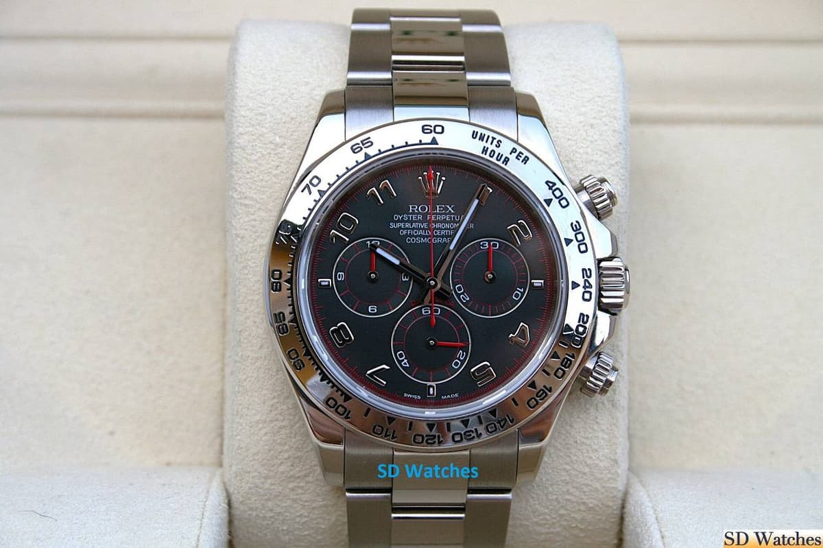 FS: ROLEX 116509 DAYTONA COSMOGRAPH WATCH 18K BLACK RACING DIAL