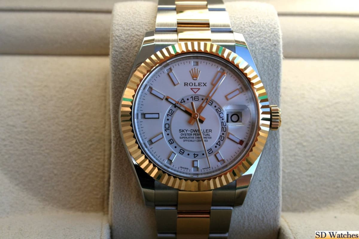 FS: ROLEX 326933 SKY-DWELLER WATCH 18K/SS OYTSER