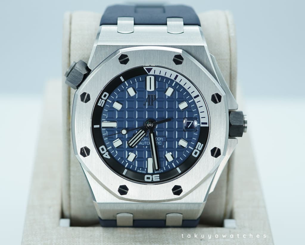FSOT: Audemars PIGUET ROYAL OAK OFFSHORE DIVER 15720ST BLUE DIAL 2023 FULL SET