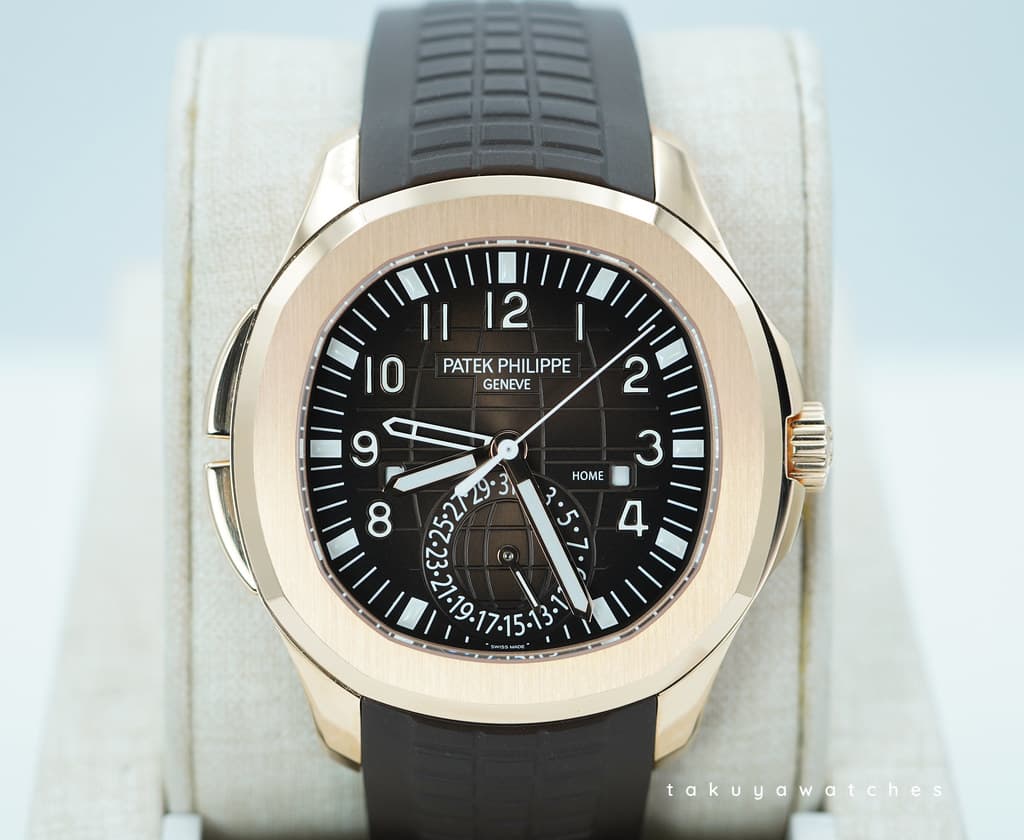 FSOT:MINT Patek PHILIPPE 5164R ROSE GOLD AQUANAUT TRAVEL TIME 2024 COMPLETE SET