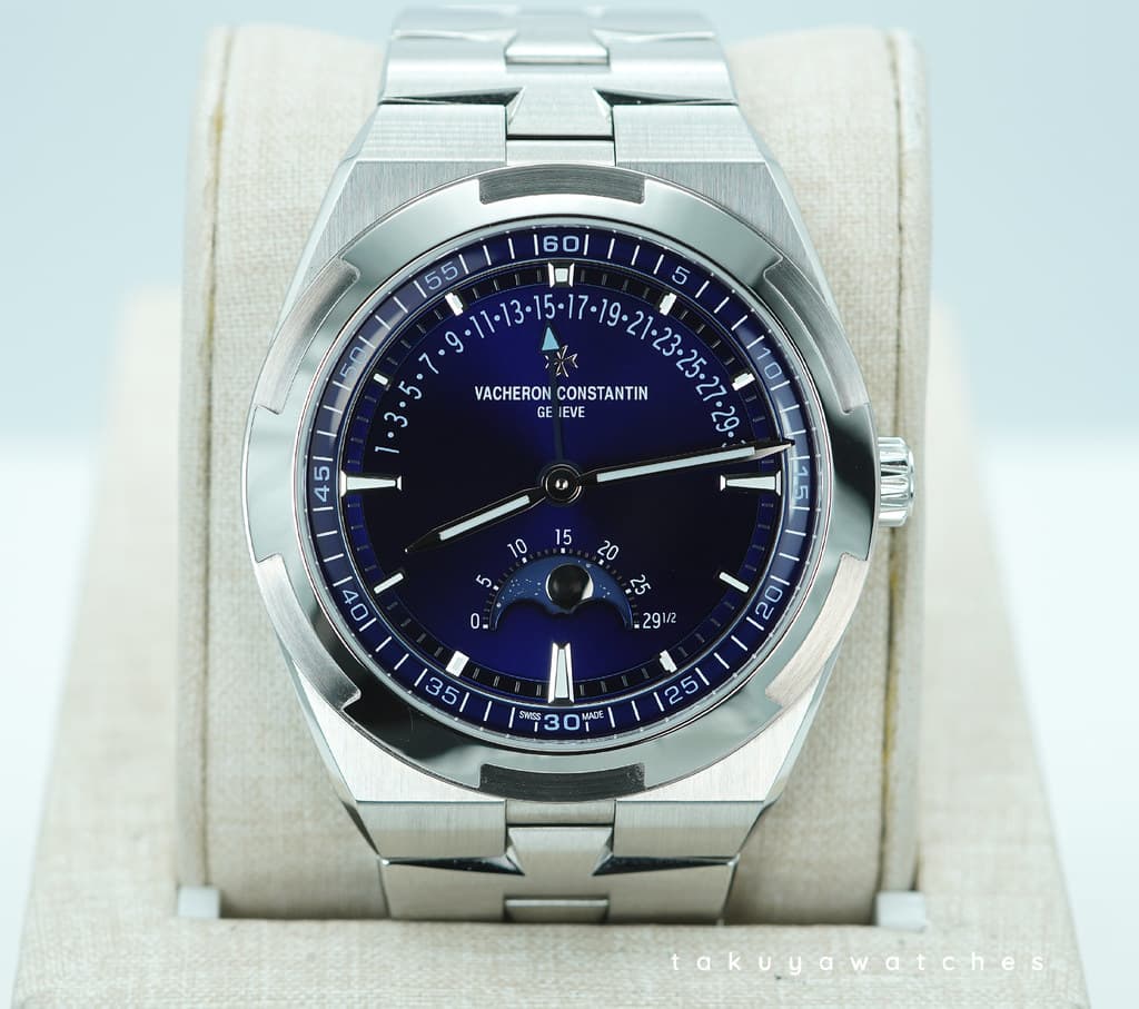 FSOT: Vacheron CONSTANTIN OVERSEAS 4000V MOONPHASE RETROGRADE DATE BLUE DIAL 2025