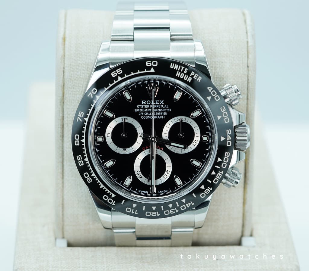 FSOT: Rolex 116500LN COSMOGRAPH DAYTONA STEEL CERAMIC BEZEL BLACK DIAL 2023 FULL SET