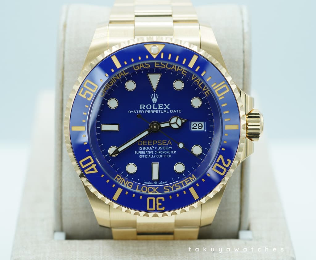 FSOT: Rolex 136668LB DEEPSEA YELLOW GOLD BLUE BEZEL BLUE DIAL 2025 WARRANTY FULL SET