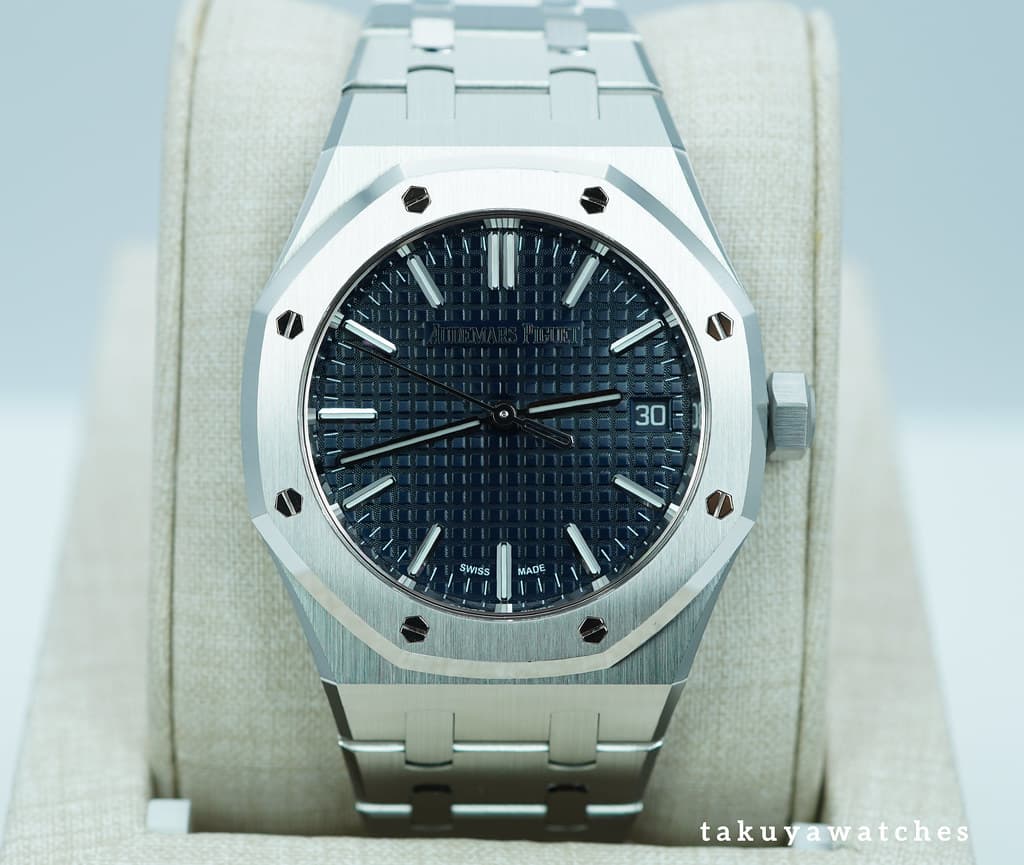 FSOT: Audemars PIGUET ROYAL OAK 15550ST BLUE DIAL 37MM 2024 WARRANTY FULL SET
