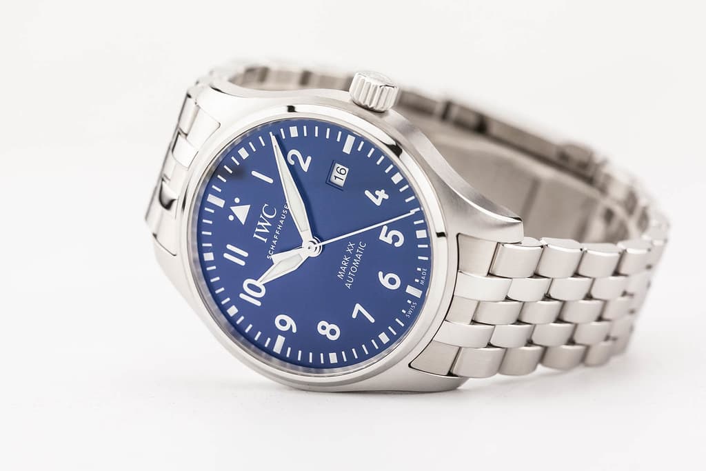 fsot - IWC Pilot's Watch Mark XX - Blue Dial - Bracelet - IW328204 ( excellent )