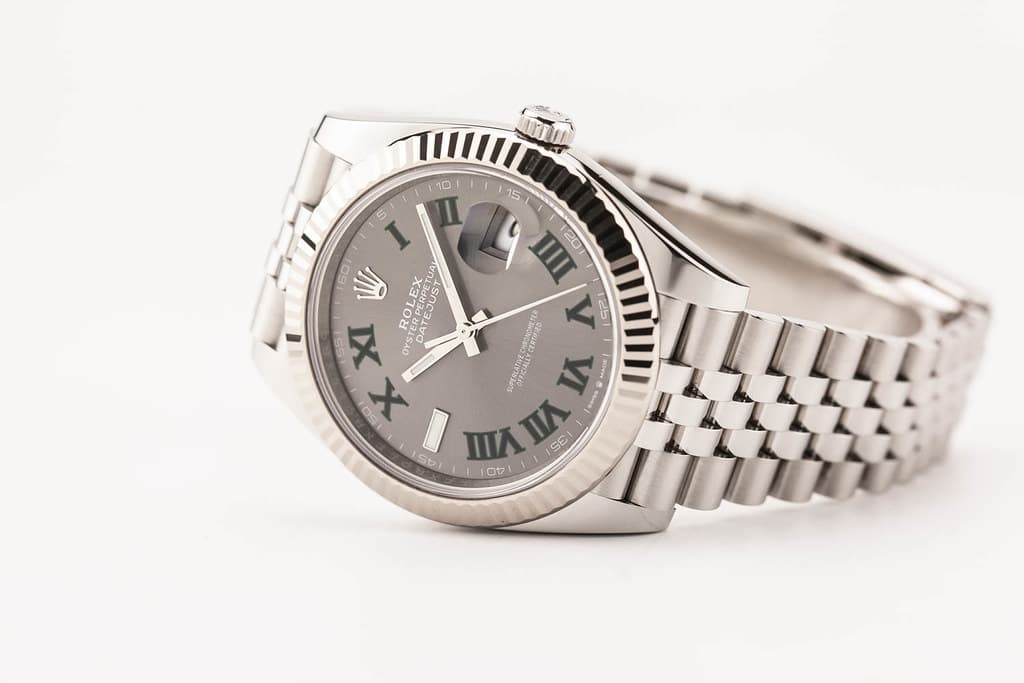 fsot - Rolex Datejust 41 Wimbledon 126334 - Fluted - Jubilee ( excellent / complete )